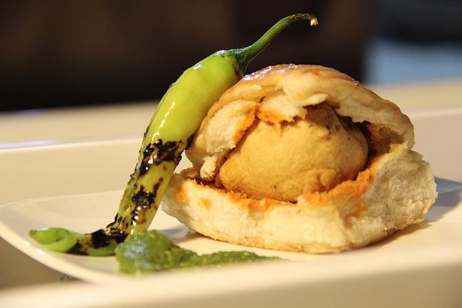 spicy food vada pav