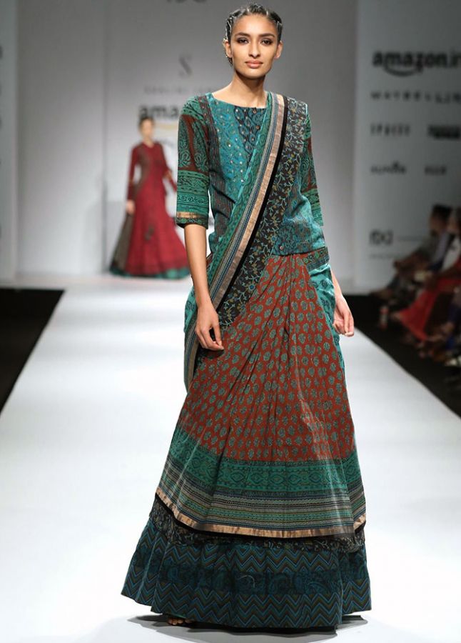 A model in a Shalini James creation
