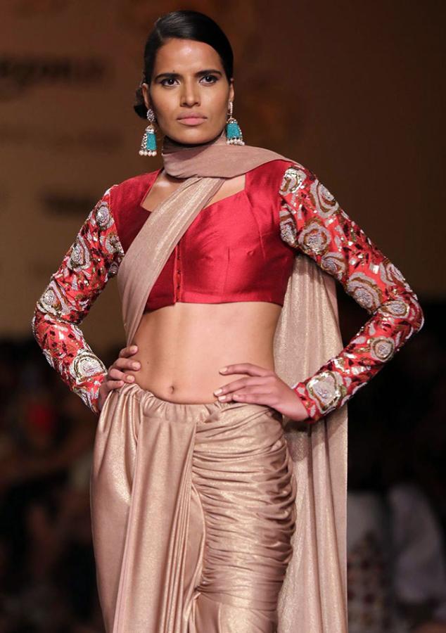 A model in a Siddhartha Tytler creation