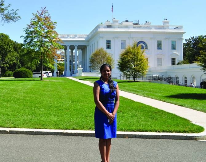 Girl Rising: Swetha Prabakaran at the White House.