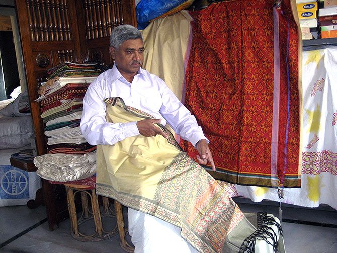 Kusuma Rajaiah is considered a pioneer in the Ahimsa silk technology in India.