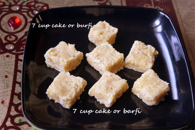 7 Cup Burfi | 7 Cup Cake - Traditionally Modern Food | Recipe | Easy  sweets, Food, Kinds of desserts