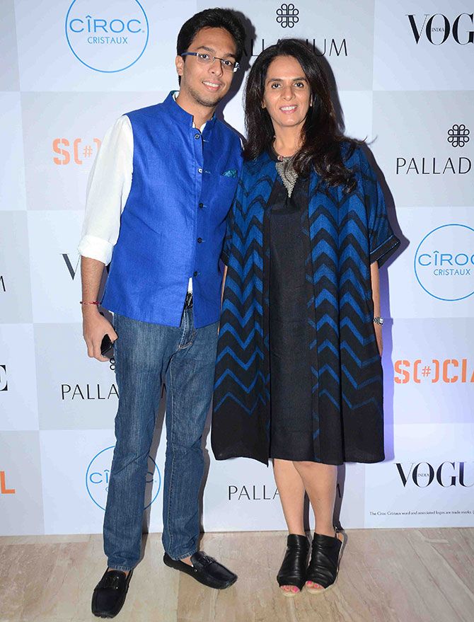 Anita Dongre with son Yash Dongre