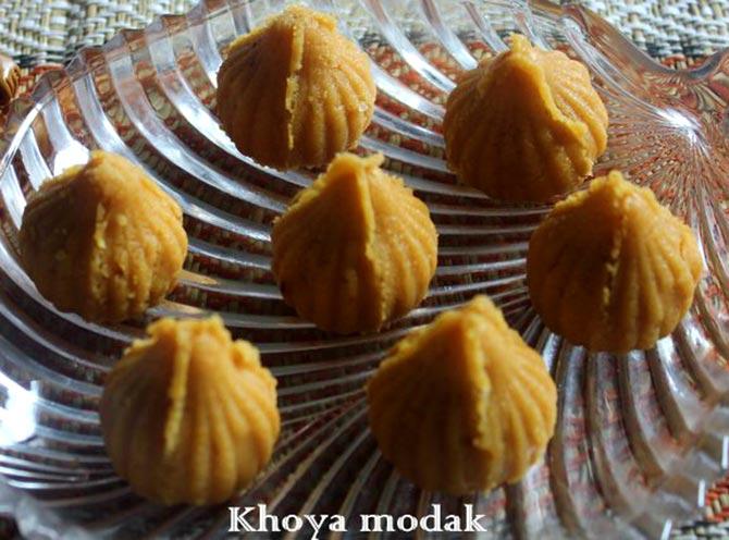 Khoya modak recipe