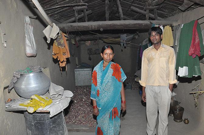 Anup Raaj with his mother