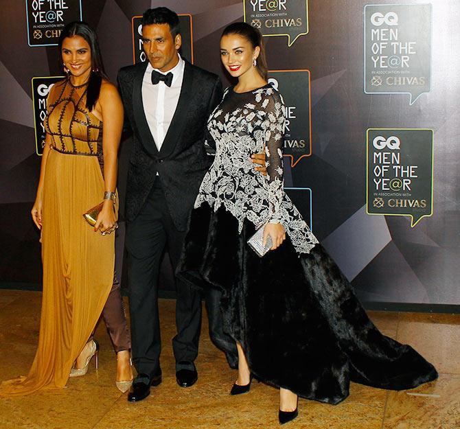 Lara Dutta, Akshay Kumar and Esha Gupta 