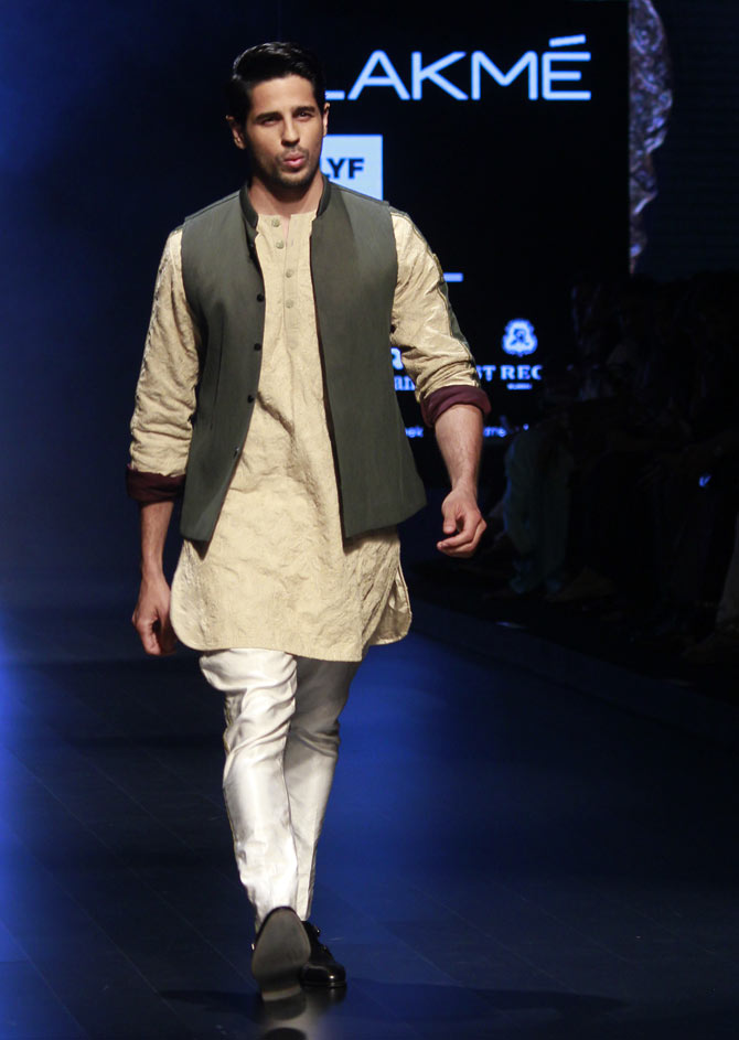For Men Only: Sidharth Malhotra for Kunal Rawal at fashion week ...