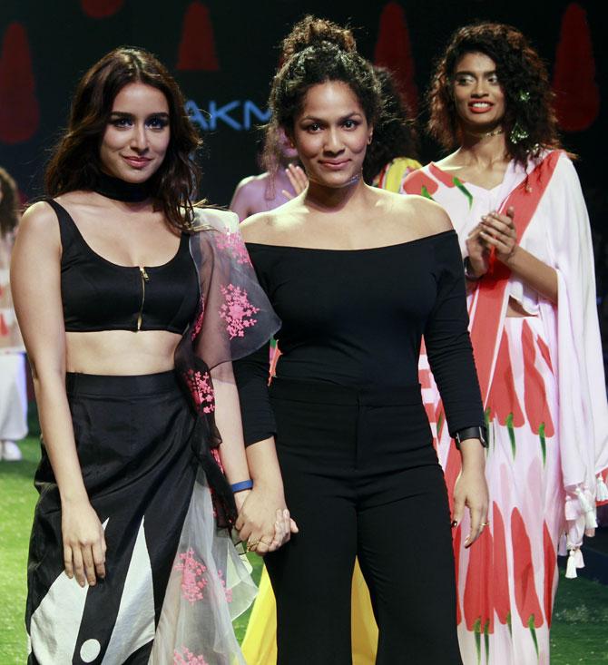 Designer Masaba Gupta with her muse Shradda Kapoor