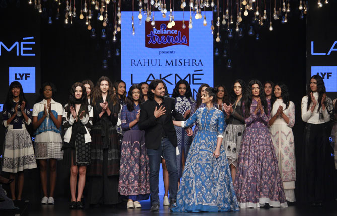 Rahul Mishra at Lakme Fashion Week 2016