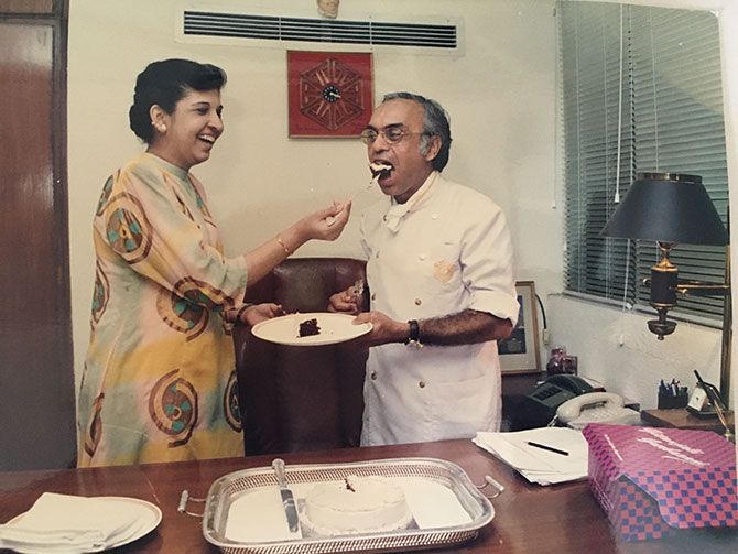 Gitanjali Gurbaxani and Chef Satish Arora