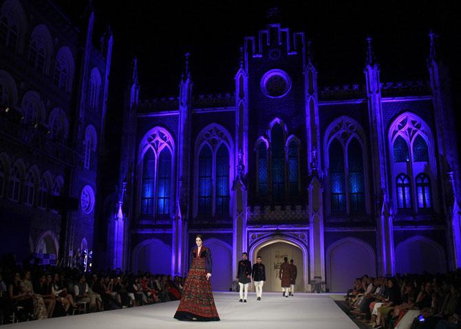 Rohit Bal's show was held at St Xavier's, Mumbai