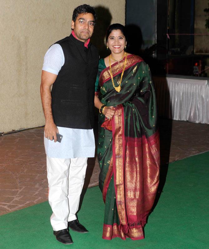 Ashutosh Rana with Renuka Shahane