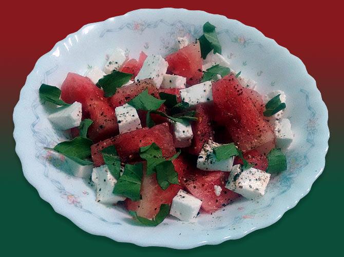 Watermelon and Feta Cheese Salad