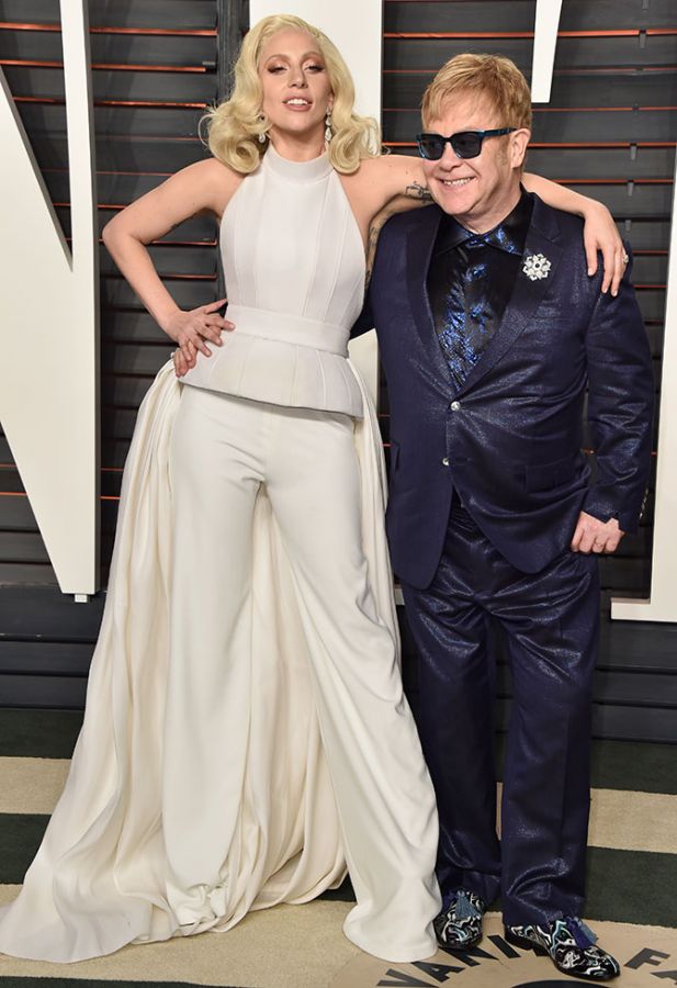 Lady Gaga and Sir John Elton