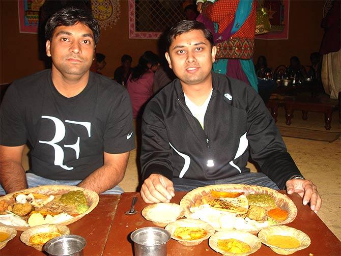 Swapnil Bajpai (left) and Nikhil Bande