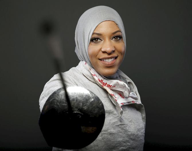 athelete with a hijab