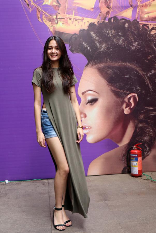 Model Jessica Ruth Cunville Marbaniang on Day One at Lakme Fashion Week