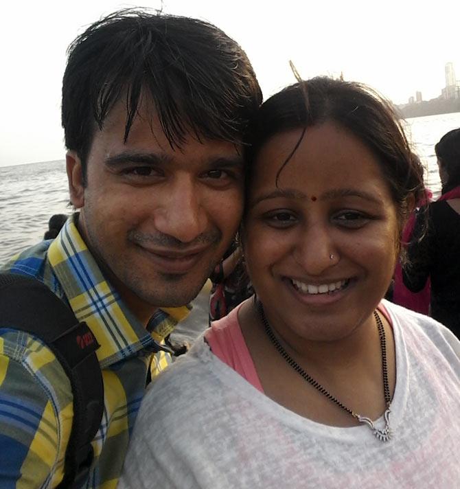 Ankit with Mitali