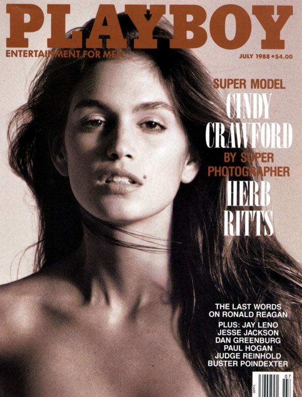 Cindy on the cover of Playboy