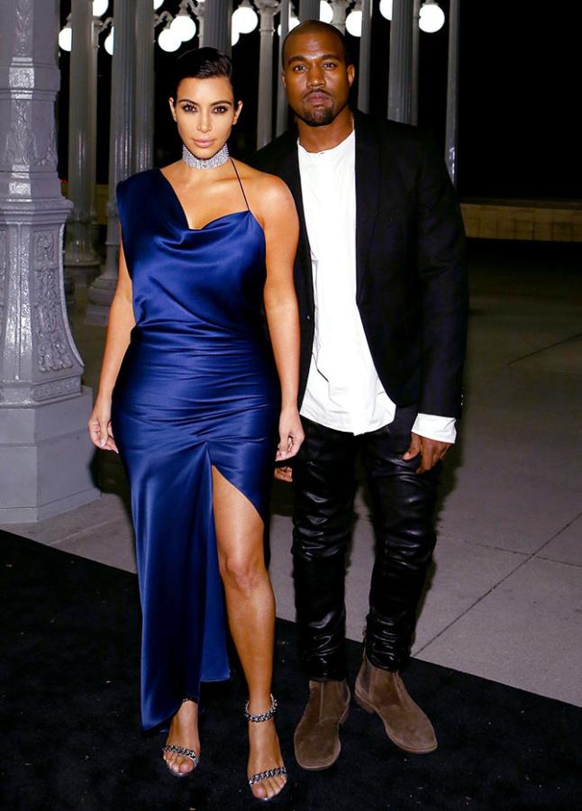 Kanye West and Kim Kardashian