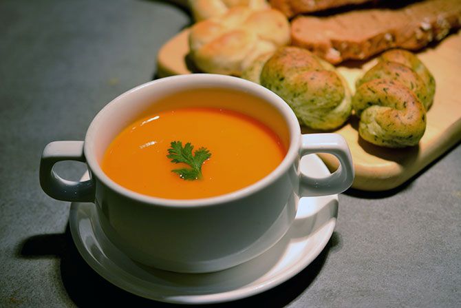 orange and carrot soup