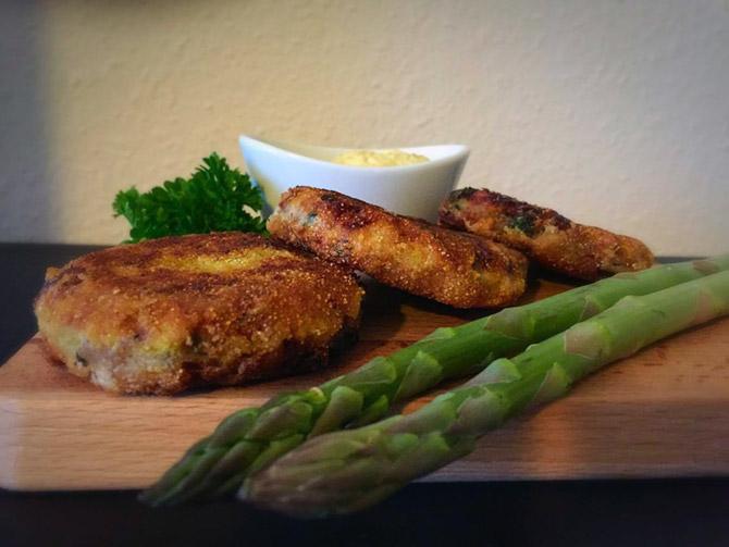 Salmon Fish Cake with Parsley