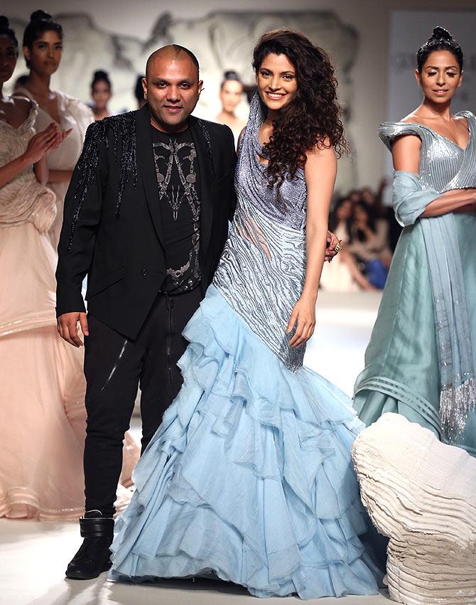 Gaurav Gupta with Saiyami Kher