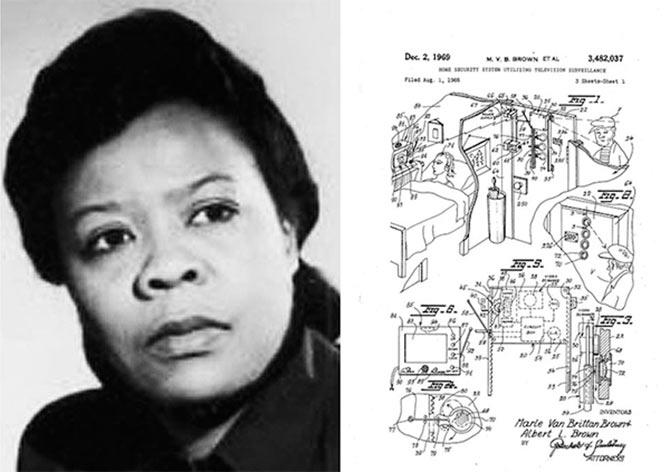 CCTV security system was invented by Marie Van Brown