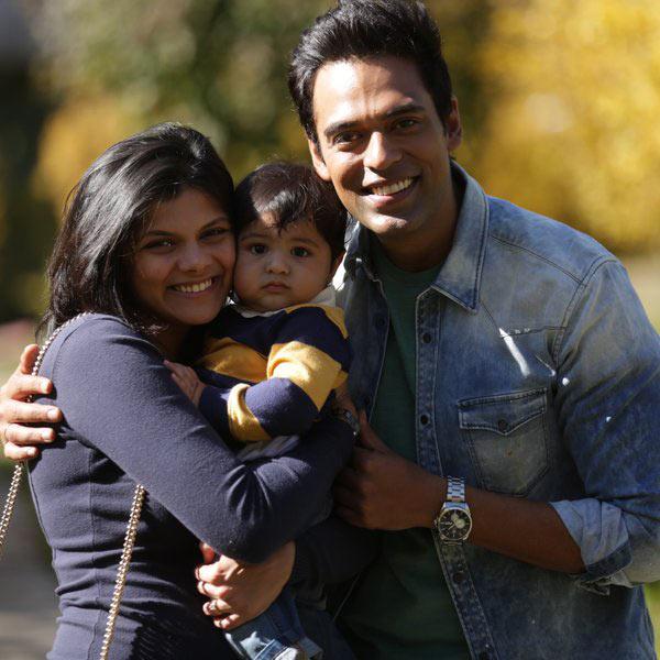 Samir Kochar with his family