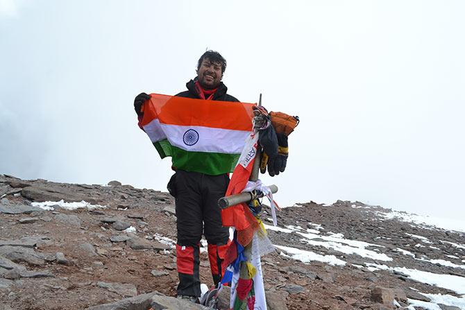 Mount Aconcagua in South America