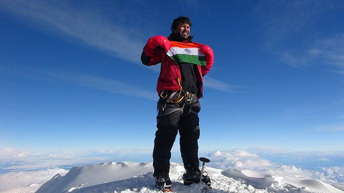 Satyarup Siddhanta on Mount Denali