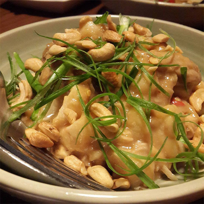 Thai Chicken and Water Chestnut salad