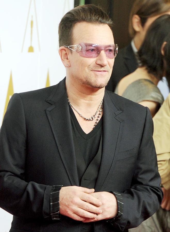 Bono, musician and frontman of rock band U2