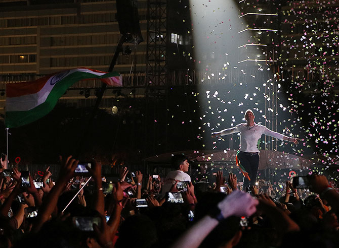 The Coldplay concert in Mumbai in November 2016/Hitesh Harisinghani/Rediff.com