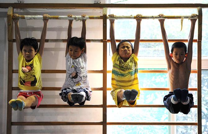 Children in the gym