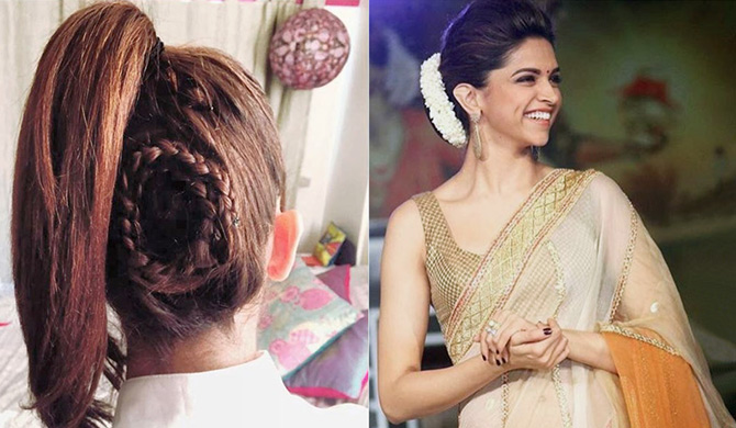 Chic hairstyles for navratri