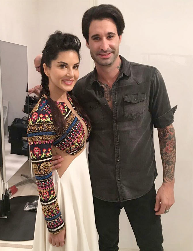 Sunny Leone and Daniel Weber