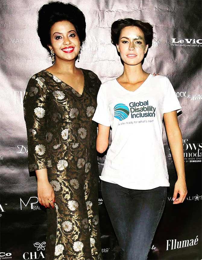 Amruta Fadnavis at NYFW 2016