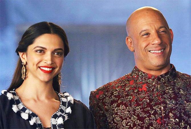 Deepika Padukone and Vin Diesel