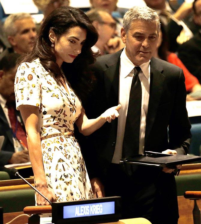 Amal and George Clooney