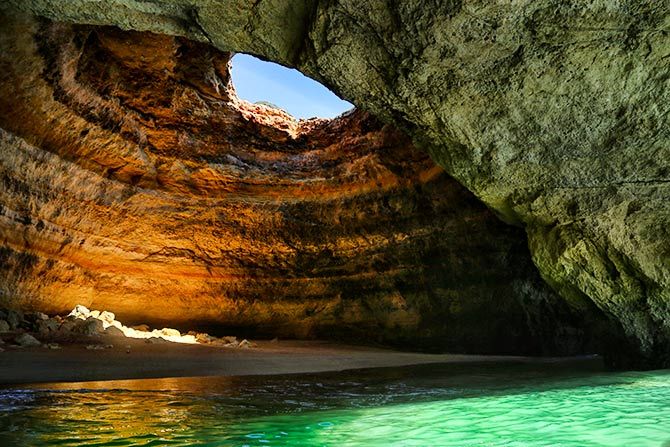 Algarve sea cave Portugal