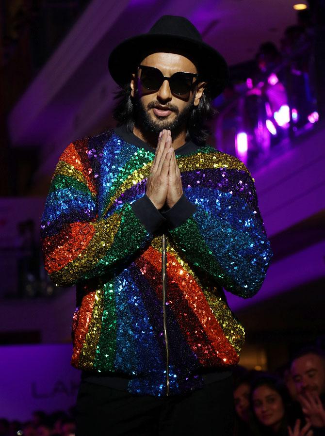 Ranveer Singh Manish Arora Showstopper Lakme Fashion Week