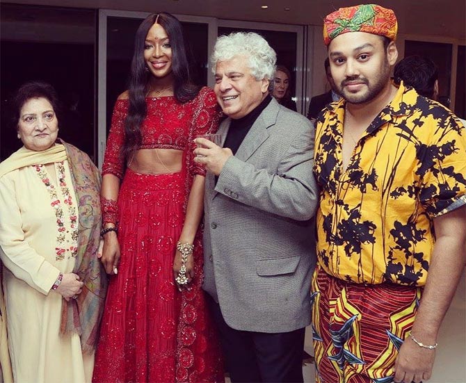 Naomi Cambell and Suhel Seth