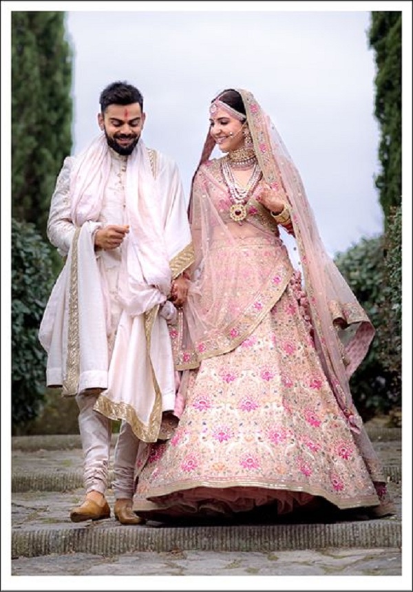 Virat Kohli & Anushka Sharma Kohli - #RelationshipGoals | Groom dress men,  Pretty dresses casual, Wedding dresses men indian