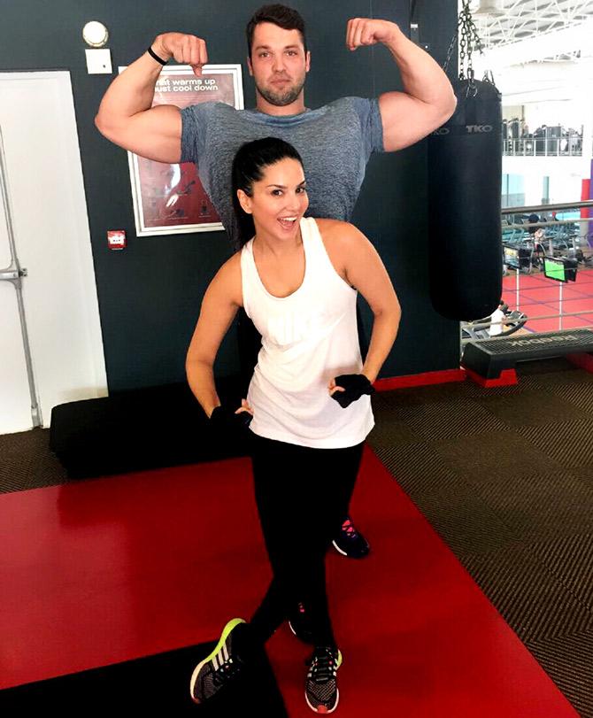 Sunny Leone personal trainer