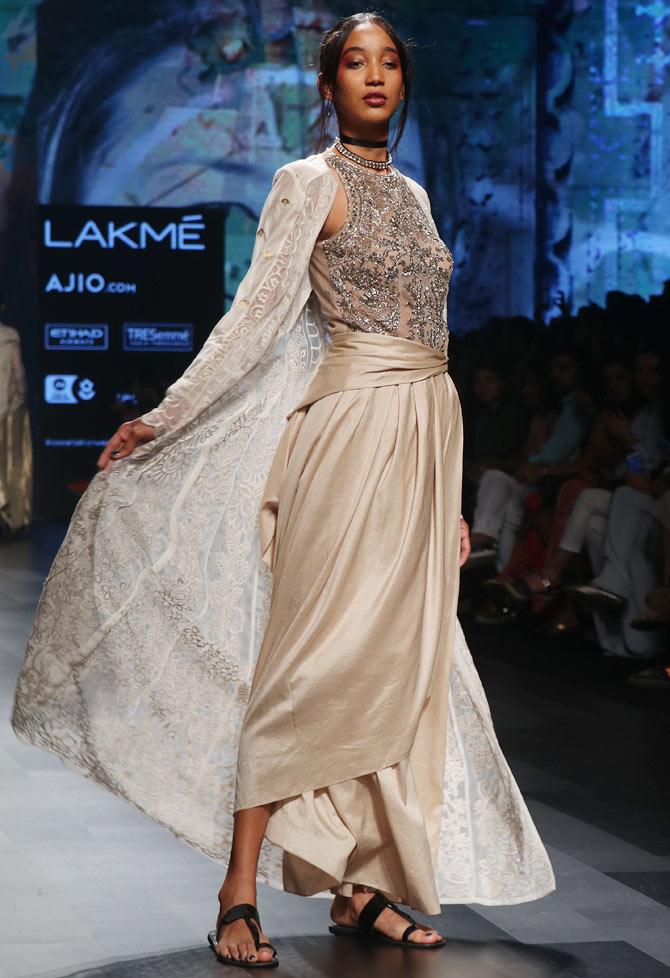 Monica Shah and Karishma Swali collection at Lakme Fashion Week 2017