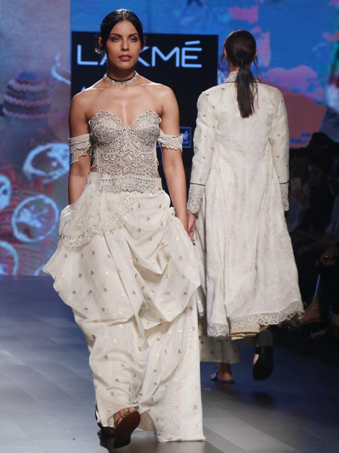 Monica Shah and Karishma Swali collection at Lakme Fashion Week 2017