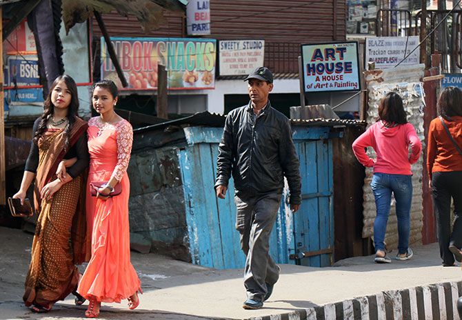 A scene from Shillong.Photograph: Rajesh Karkera/Rediff.com