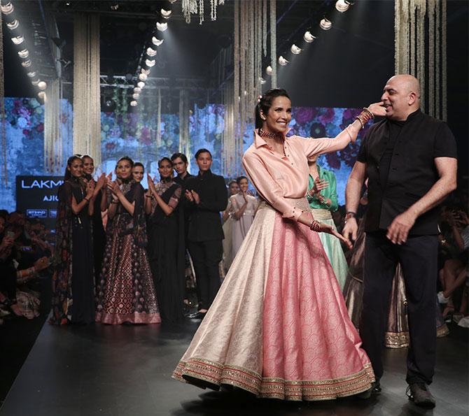 Padma Lakshmi for Tarun Tahiliani