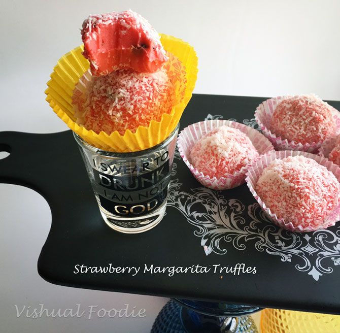 Strawberry Margarita Truffles